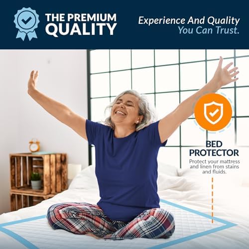 Close up of MED PRIDE disposable bed protectors demonstrating thick liquid lock polymer design