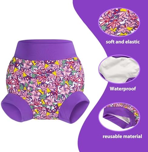 Top view of adjustable waist features on Big Elephant swim diaper