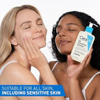 CeraVe ceramide cleanser removes dirt and oil while restoring skin barrier after washing