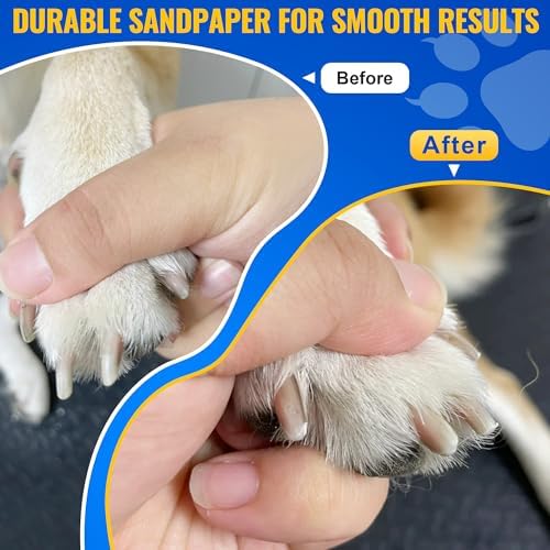 Feekoon cat and dog nail sander accessories top view layout