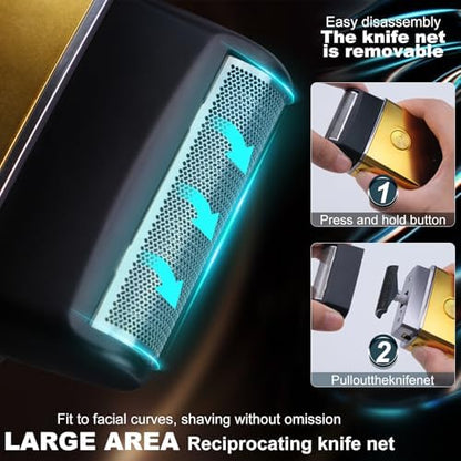Dabetechts hair clipper close up view emphasizing premium metallic ergonomic design