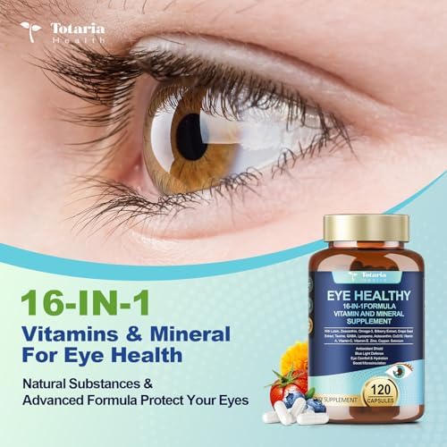 Totaria Areds 2 Eye Vitamins ingredient breakdown lifestyle shot