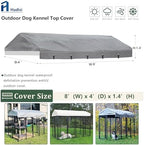 Hadisi windproof dog cage cover with elastic ball cords attached to steel frame