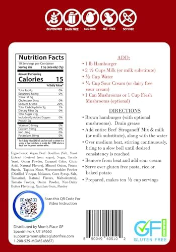 Mom's Place allergen-free seasoning mix packaging
