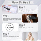 JUANCHI hair bleach kit box contents including the protective cream lightener base and processing developer cream