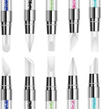 Set of 5 dual tipped silicone brushes for DIY home manicure