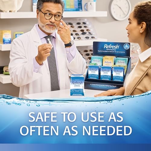 Refresh Classic lubricant eye drops ingredients and drug facts label view.