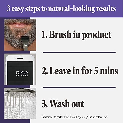 Close up of the specialized brush applicator included in the Touch of Gray beard kit