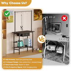 Cutogxon pet grooming table for home use with organized tools