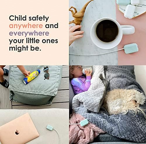 Detailed view of the BPA-free plastic charger safety cap