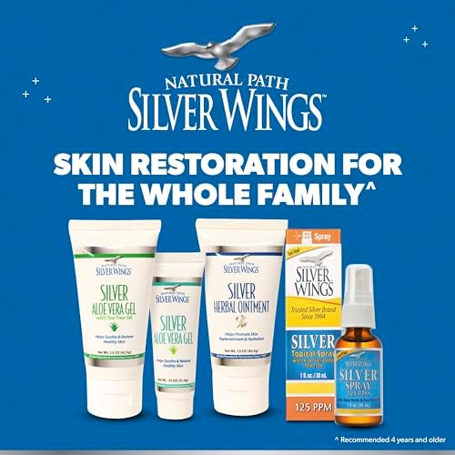 Natural Path Silver Wings natural soothing skin care product arrangement