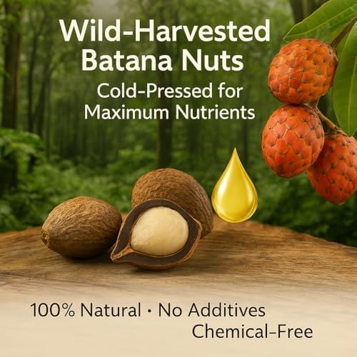 Natural palm nut extract oil texture for fixing split ends
