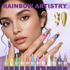 Using Wcatea nail markers for diy manicure design
