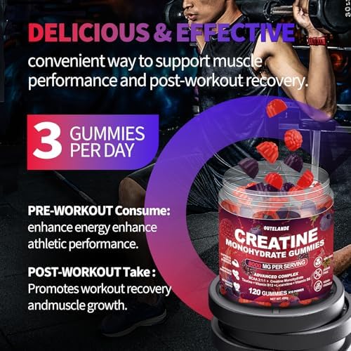 Hofnie creatine gummies container back panel details