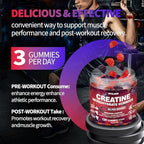 Hofnie creatine gummies container back panel details