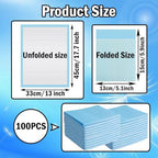 Smilixin 100 pack underpads folded stack view