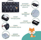 Lil Fox changing pad showing memory foam head pillow