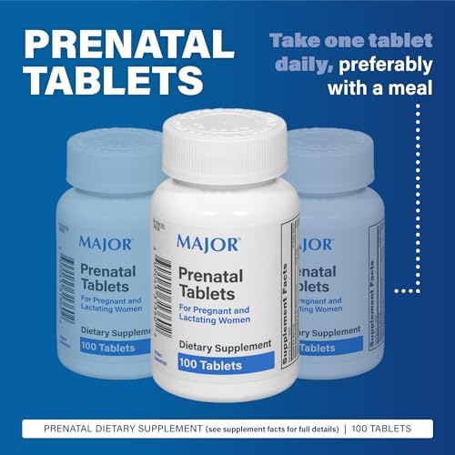 Major Prenatal Tablets supplement facts label and ingredients