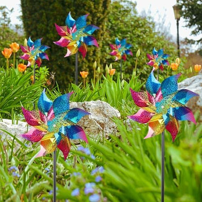 Holographic detail of Hausse garden wind spinner