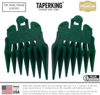 Taper King Emerald set numbers 3 to 8 showing the built-in graduated fade angle design.
