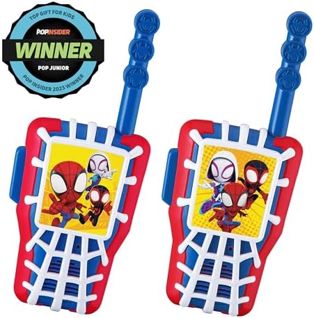 Close up view of the static free antenna and speaker grill on the eKids toy.