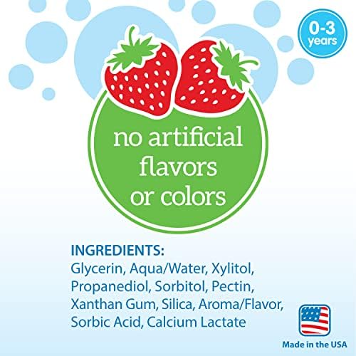 Dr. Brown's Baby Oral Health Toothpaste, Strawberry Flavor Toddlers And Kids Love, Fluoride Free, 0-3 Years, 1.4Oz - Image 5