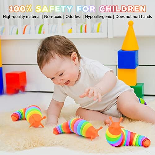 Cevioce fidget slug toy showing articulated movement