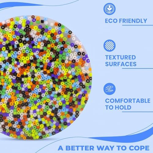 FREFTA portable picking fidget pads being used discreetly by a teen for stress management.