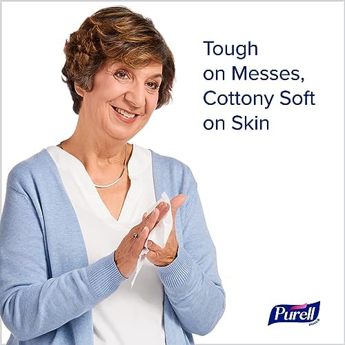 PURELL Cottony Soft Hand Sanitizing Wipes Clean Scent, 24 Individually Wrapped Wipes (Pack of 4 Boxes) - 9029-04-CMR - Image 2