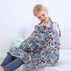 Insular feeding cover used as a car seat canopy