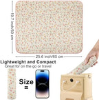 Demonstration of waterproof leather back on changing station
