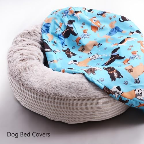 Hoopttay imported dog bed cover replacement package view