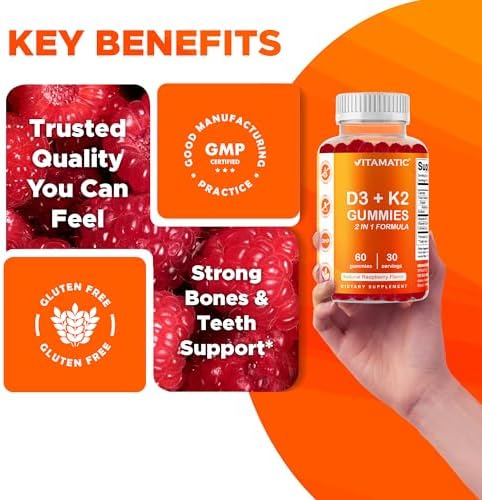 Vitamatic Vitamin D3 And Vitamin K2 Gummies chewable texture view