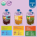 Plum Organics fruit and vegetable baby food pouch flavor selection