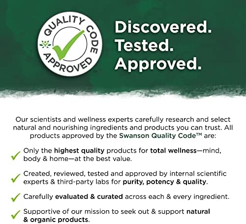 Swanson brain health supplement bottle back view