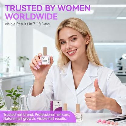 Quick dry nail treatment texture demonstration
