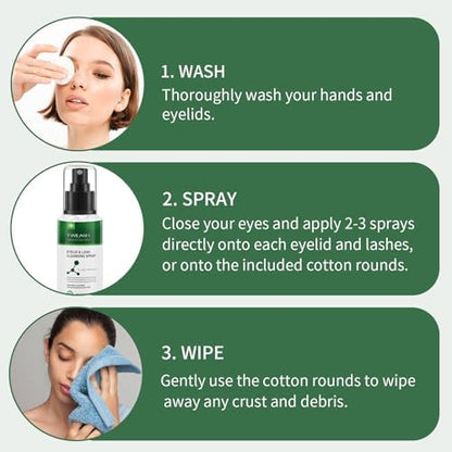 TWILASH BY DLY professional eyelash and eyelid cleansing solution.