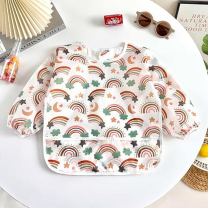 PandaEar stain resistant polyester smock bib for messy art and eating