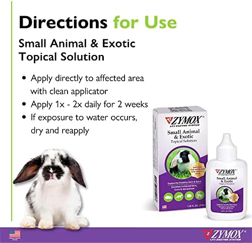 Zymox antibiotic free pet dermatology solution with dropper applicator