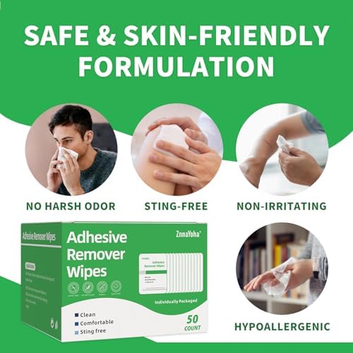 USA imported ZnnaYoha wipes for bandage and tape residue