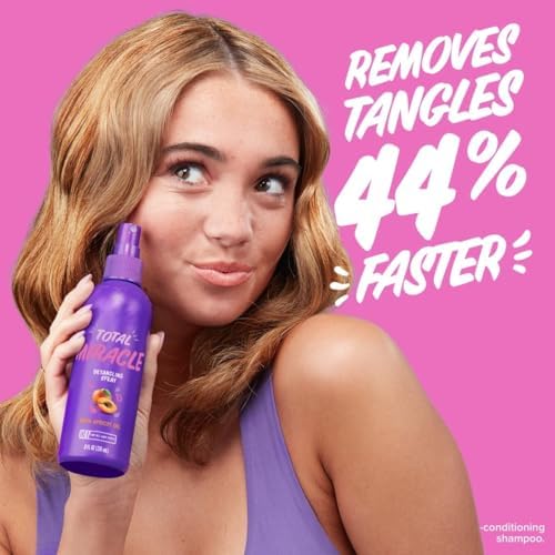 Aussie 8 fluid ounce premium imported knot remover spray for curly and coily hair types