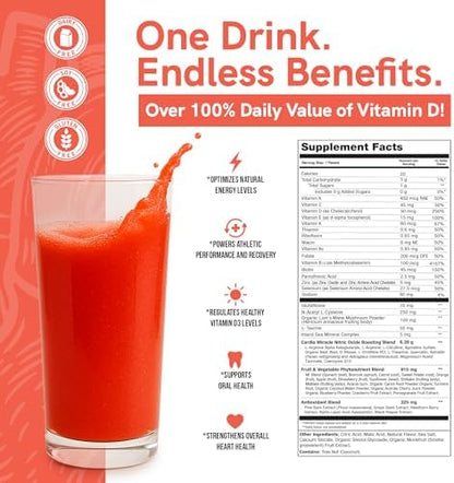 Cardio Miracle supplement tub ingredients and branding