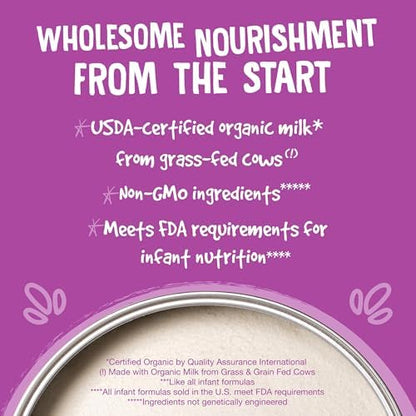 Scoop and powder texture of Earth's Best Sensitivity infant formula.