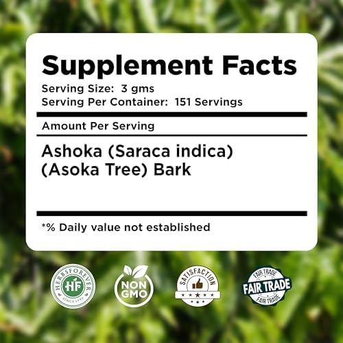 Micronized Ashoka stem powder showing ultra clean texture and purity.