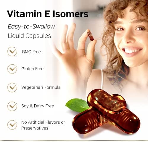 Sunergetic tocotrienol 60 liquid capsules bottle back view