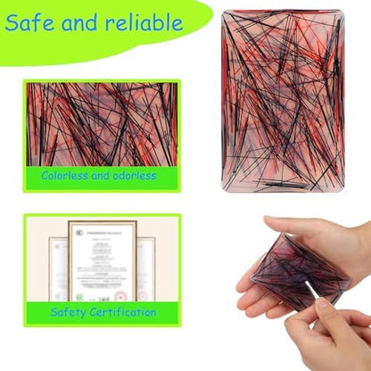 Using tweezers to extract colorful pieces from the JUGGPENG reusable picky pad kit