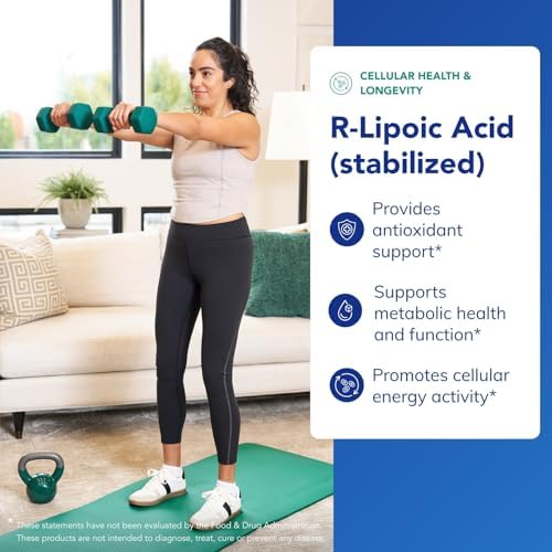 Pure Encapsulations R-Lipoic Acid capsules bottle back view