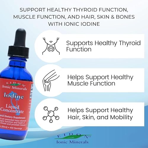 Liquid iodine concentrate for thyroid health support
