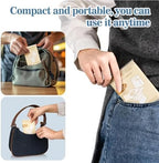RAINFLOW universal fit travel sanitary barrier roll being flushed into a modern commode