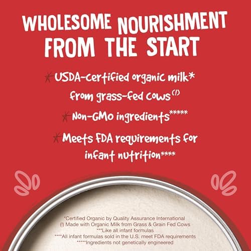 Earth's Best Organic formula ingredient list for infants